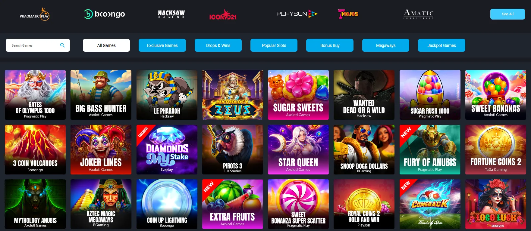MyStake Casino games, bonuses and mobile play